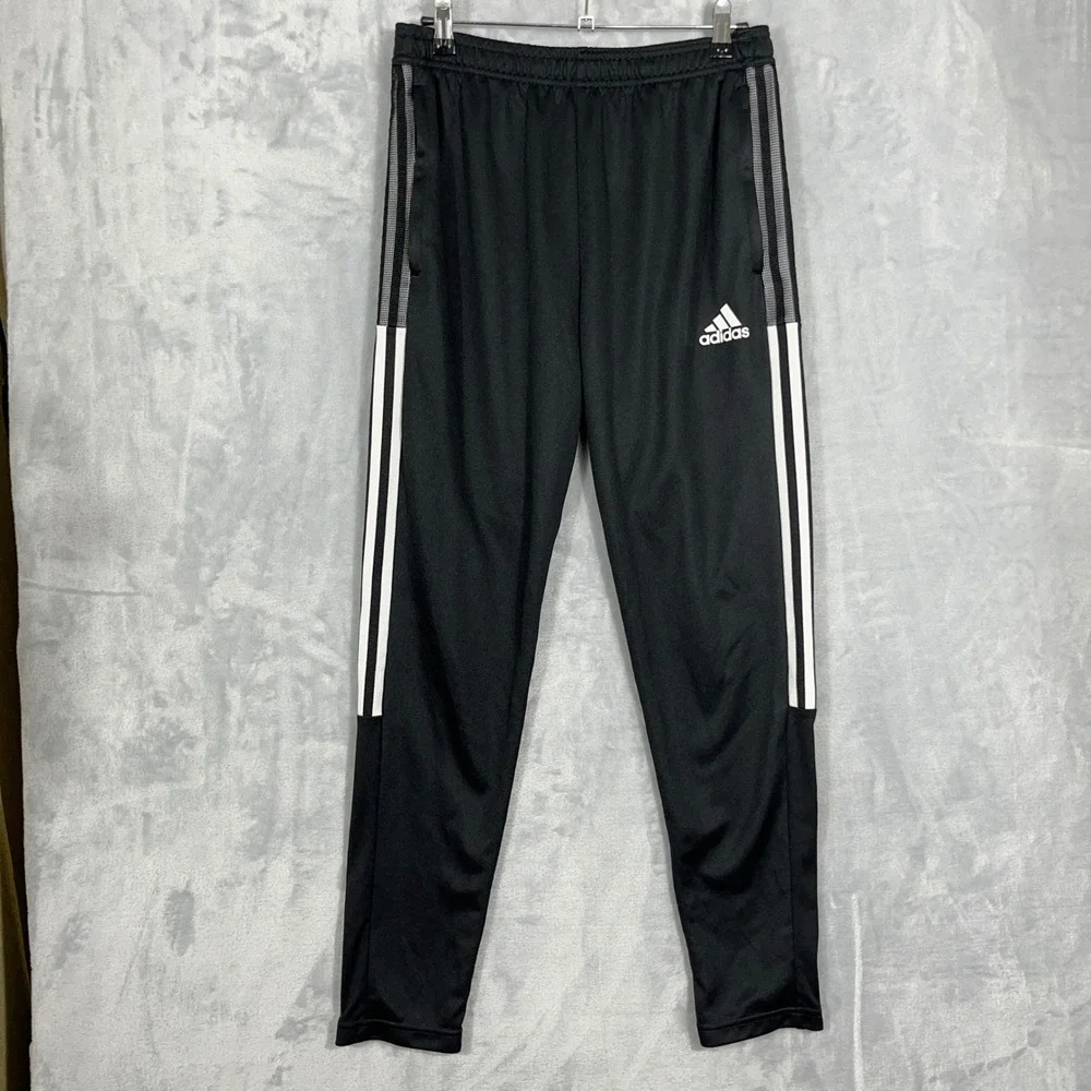 Adidas Mens Track Pants L Black Tiro AEROREADY Primegreen 3-Stripes Jogger
